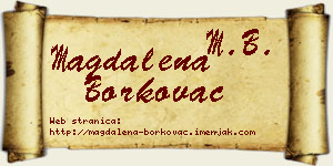 Magdalena Borkovac vizit kartica
